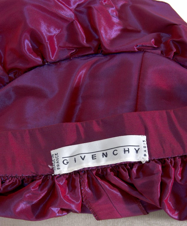 Givenchy Taffeta Silk Frock Rushes Raspberry 3