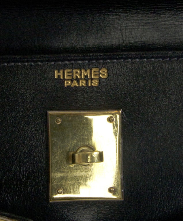 Hermes Kelly Calfskin 32 Navy Blue 6