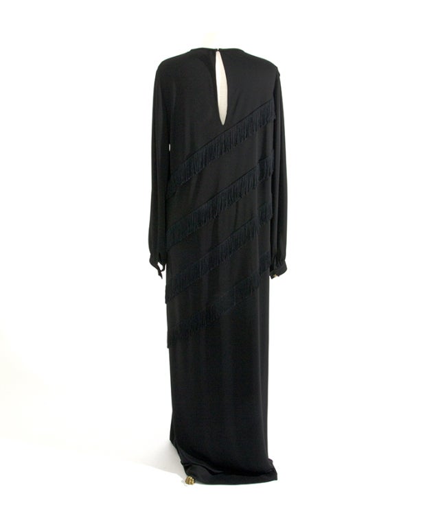 De las mujeres Vestido de noche Couture Prince Carmino Negro