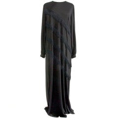 Couture Prince Carmino Black Evening Gown
