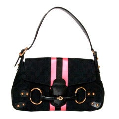 Dior Stirrup Fabric Bag with Pink Satin Pink
