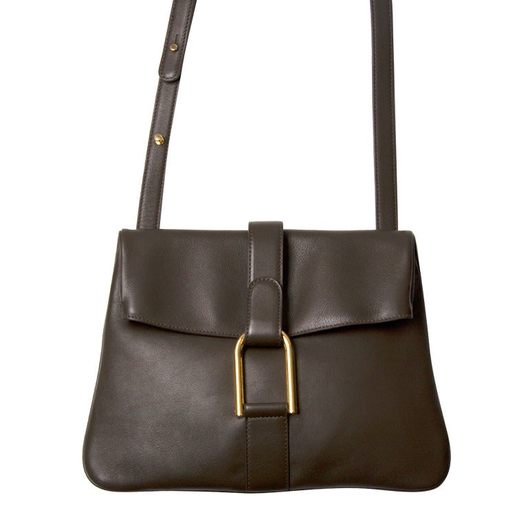 Delvaux Givry Polo Leather Grey Bag at 1stDibs | delvaux givry bag