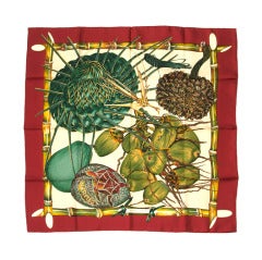 NEW Hermes Carre 90 Foulard Silk Scarf 'Jardin Creole'