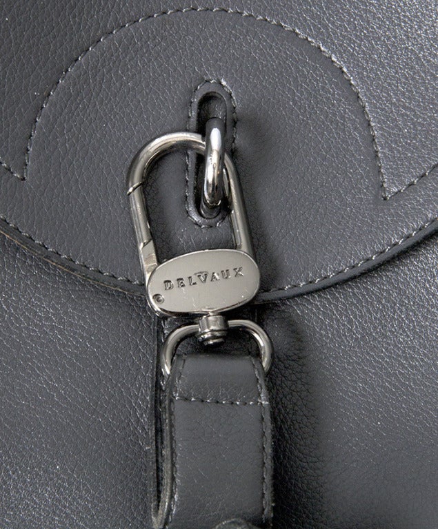 Delvaux Cross Body Bag / backpack Grey at 1stdibs