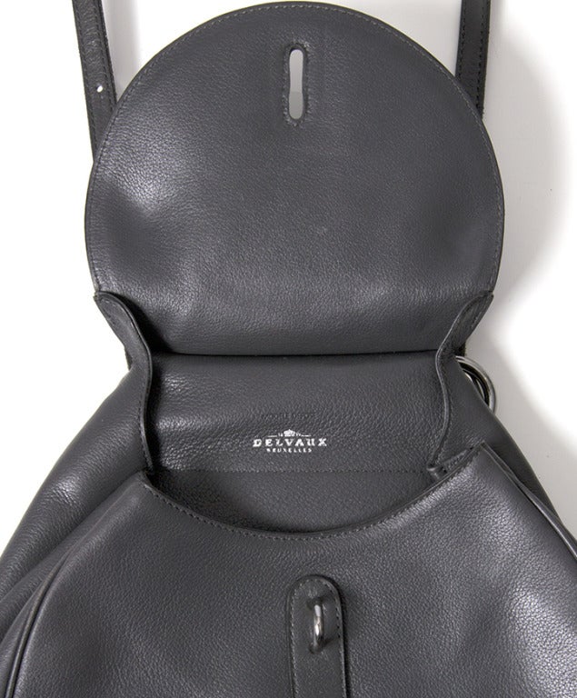 Delvaux Cross Body Bag / backpack Grey at 1stdibs