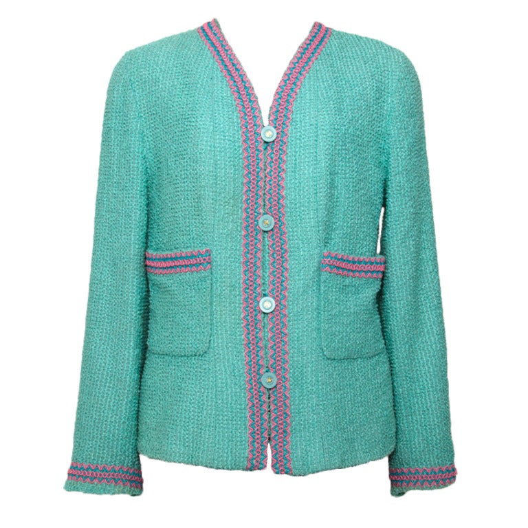 Chanel Linton Tweed Blazer Jacke