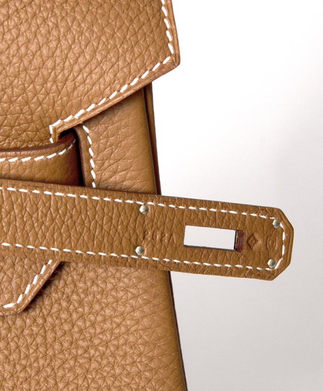 De las mujeres NUEVA Bolsa Hermes Togo Birkin Dorada 40 cm