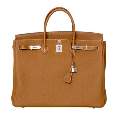 BRAND NEW 40 cm Oro Togo Birkin Hermes Borsa