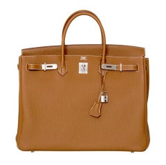 BRAND NEW 40 cm Gold Togo Birkin Hermes Bag