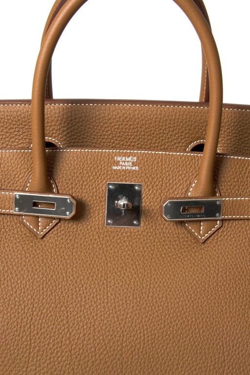 NUEVA Bolsa Hermes Togo Birkin Dorada 40 cm 1