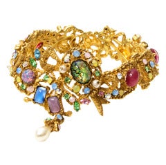 Exceptional Haute Couture Christian Lacroix Necklace défilé piece