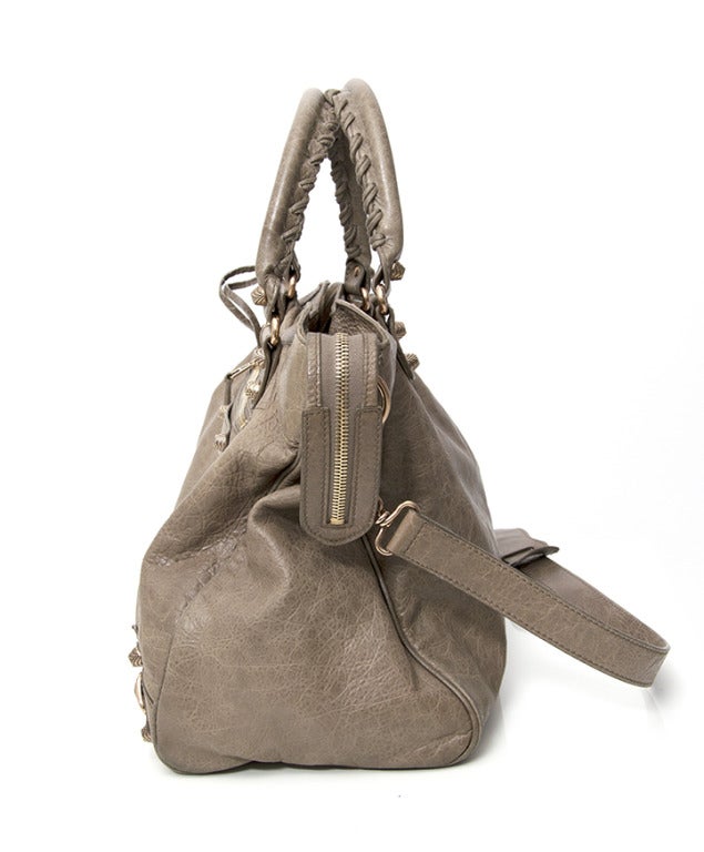 Balenciaga Giant 12 Nickel Velo Bag Grey In Excellent Condition In Antwerp, BE