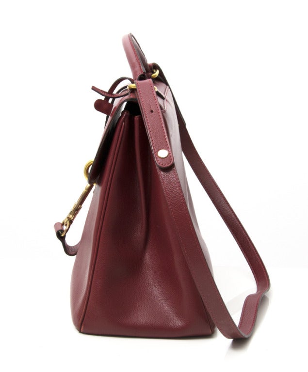 Delvaux 'Gin Fizz' Rosso In Excellent Condition In Antwerp, BE