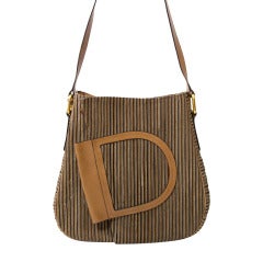 Delvaux 'D' Shoulder Bag Brown
