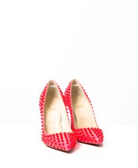 Christian Louboutin Pigalle Spikes 100 Patent