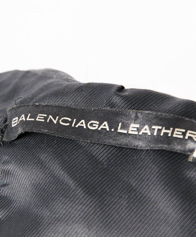 Balenciaga Black Leather Jacket 1