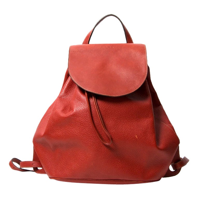 Deux de Delvaux Red Backpack