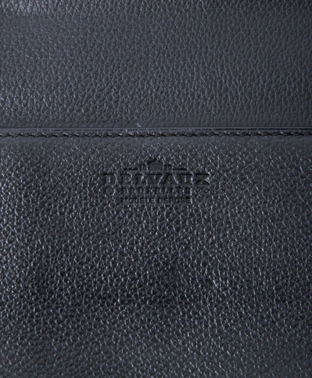 Delvaux Navy Blue Leather Wallet 2