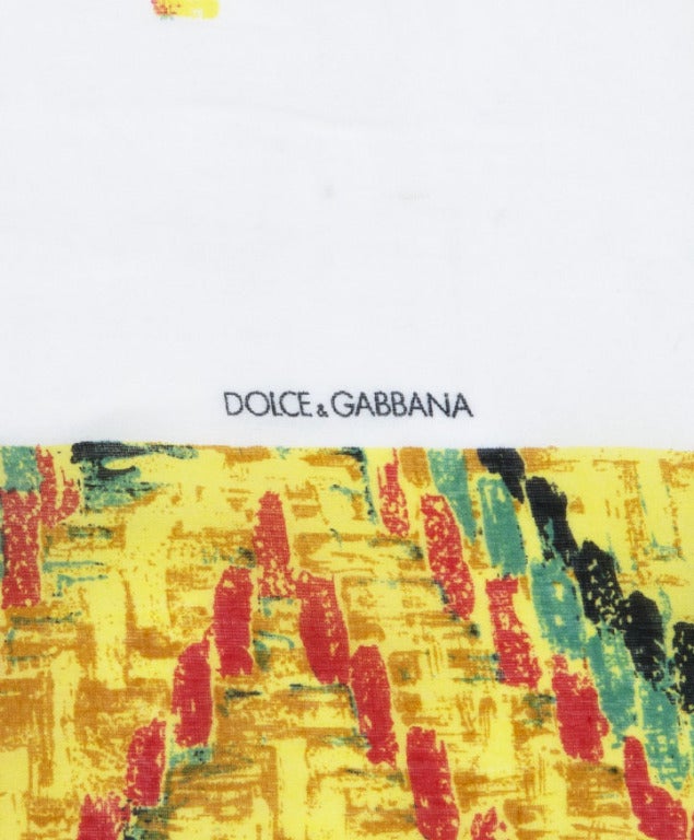 Fine cotton Dolce & Gabbana pareo in Jamaica pin-up print