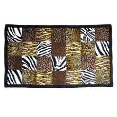 Dolce & Gabbana fine cotton scarf in safari print