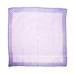Hermes Sheer Silk (Crepe de Chine) Purple and With Scarf (Carre 140)