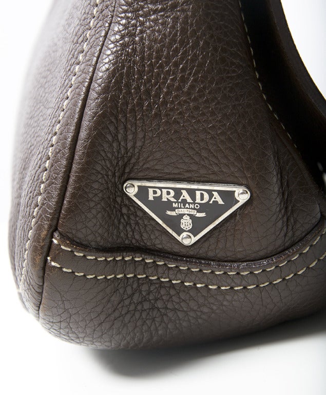 Prada Deerskin Brown Shoulder Bag at 1stdibs  