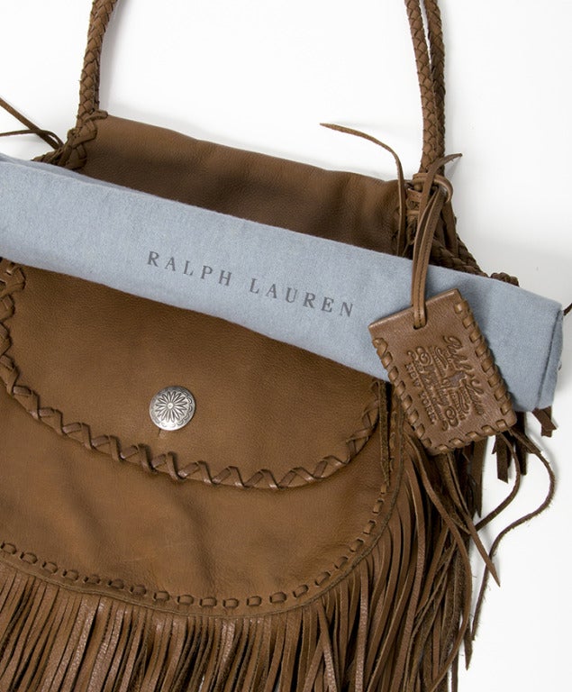 Ralph Lauren Large Fringe Luggage Bag at 1stDibs | ralph lauren fringe bag