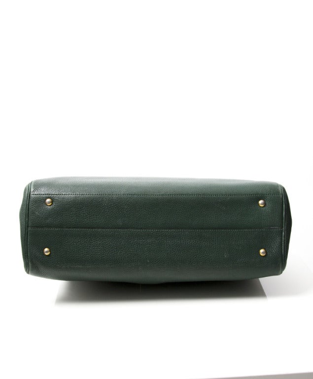 Delvaux Green Handbag In Good Condition In Antwerp, BE