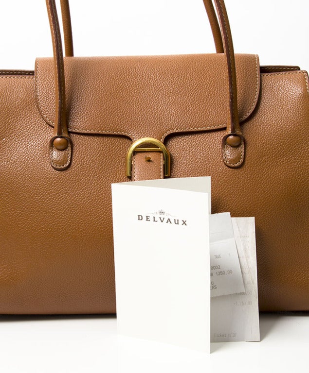 Delvaux Cognac Handbag 1
