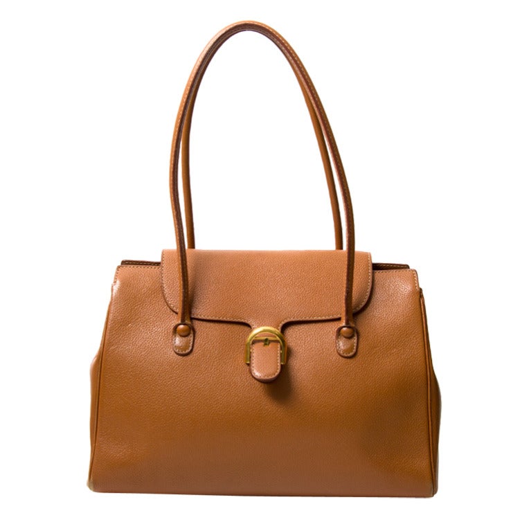 Delvaux Cognac Handbag