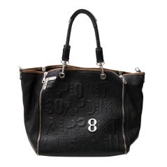 Barbara Rihl Embossed Shopper Tote Bag