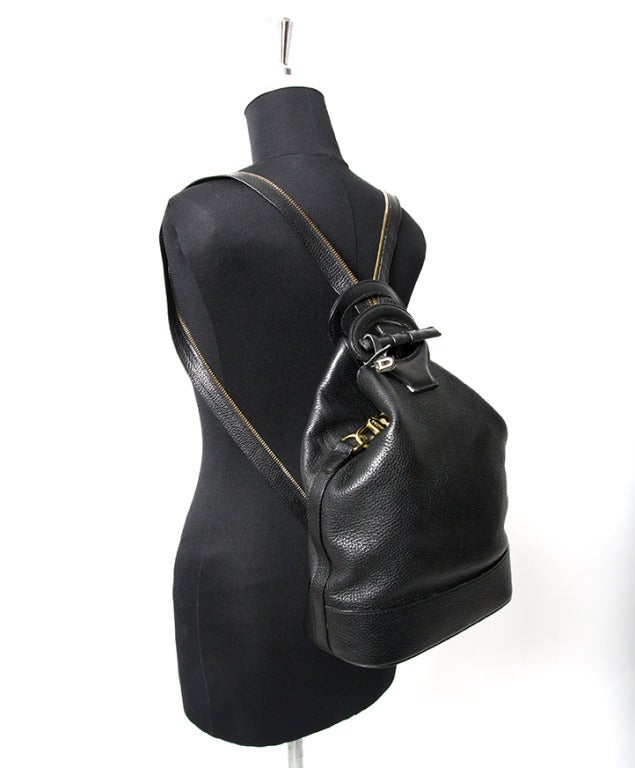 Delvaux Backpack or Shoulder Bag Black Calfskin 2