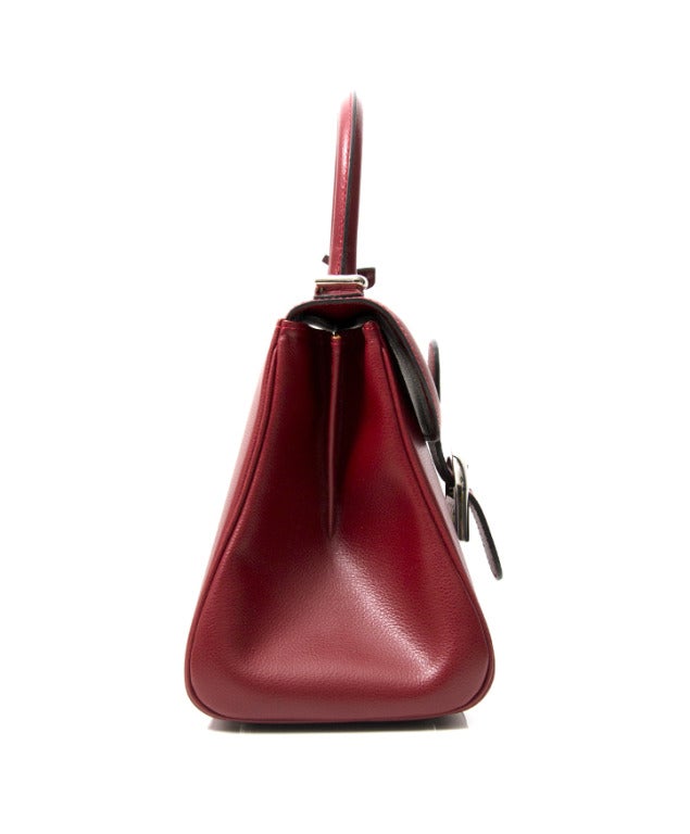 Delvaux Brillant Red MM In Excellent Condition In Antwerp, BE