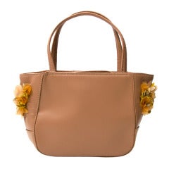 Fratelli Rossetti Beige Flower Purse