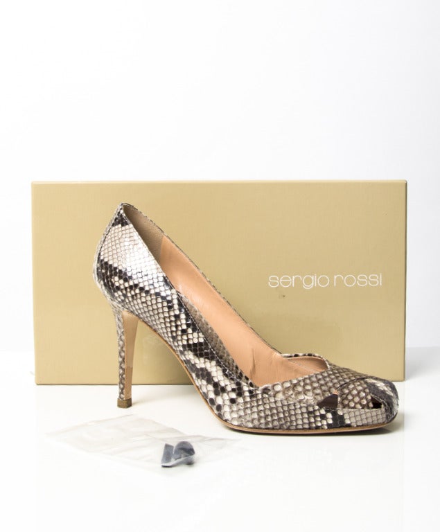Women's Sergio Rossi Real Snake Pumps
