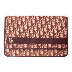 Christian Dior Bordeaux Monogram Flap Pocket Bag