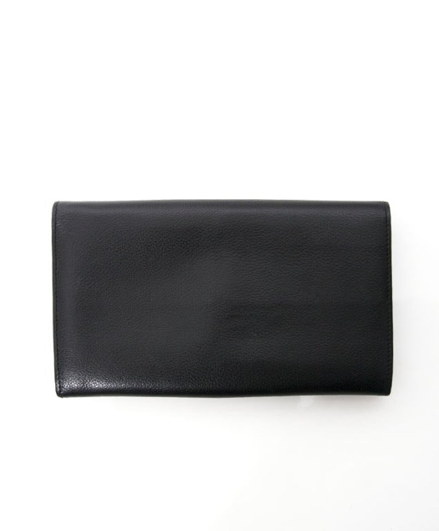 Delvaux Black Leather Wallet at 1stDibs
