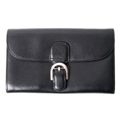 Delvaux Black Leather Wallet