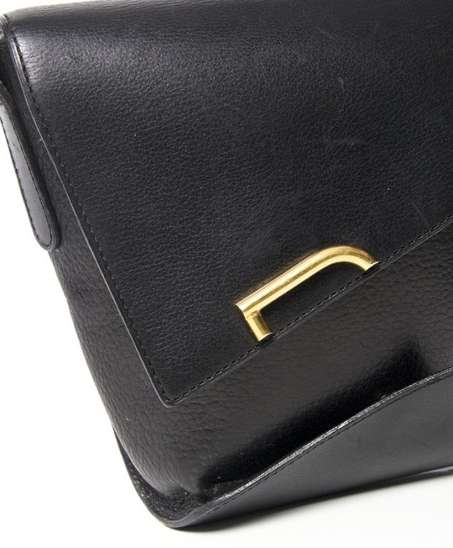 Vintage Delvaux Black Crossbody Bag 2