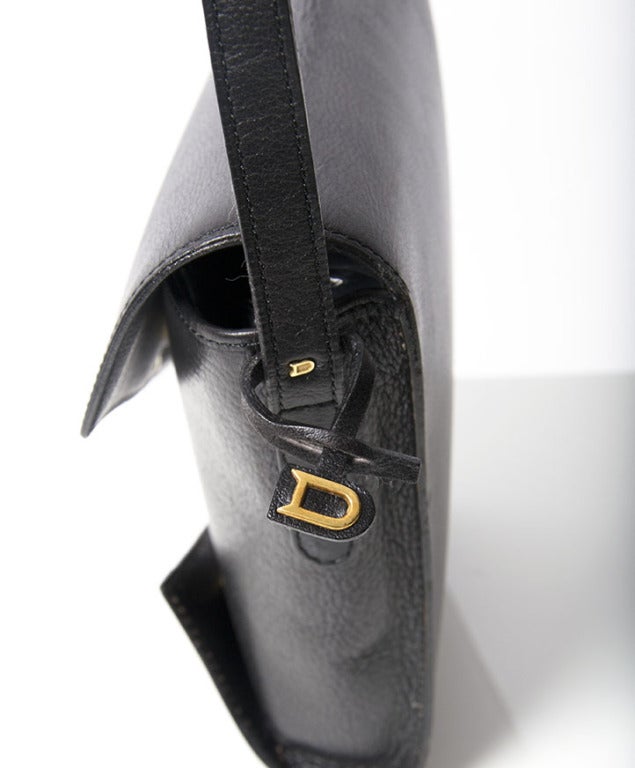Vintage Delvaux Black Crossbody Bag 3