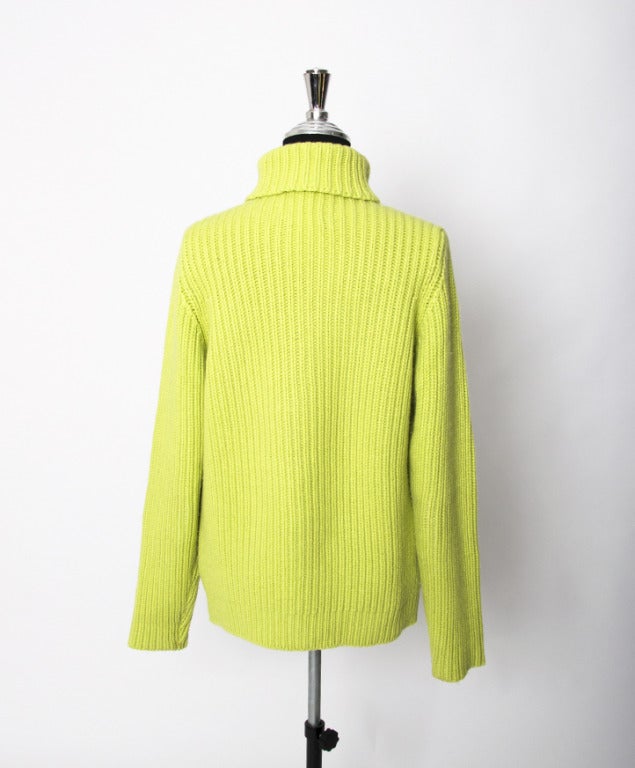 Hermes Neon Green Sweater at 1stdibs