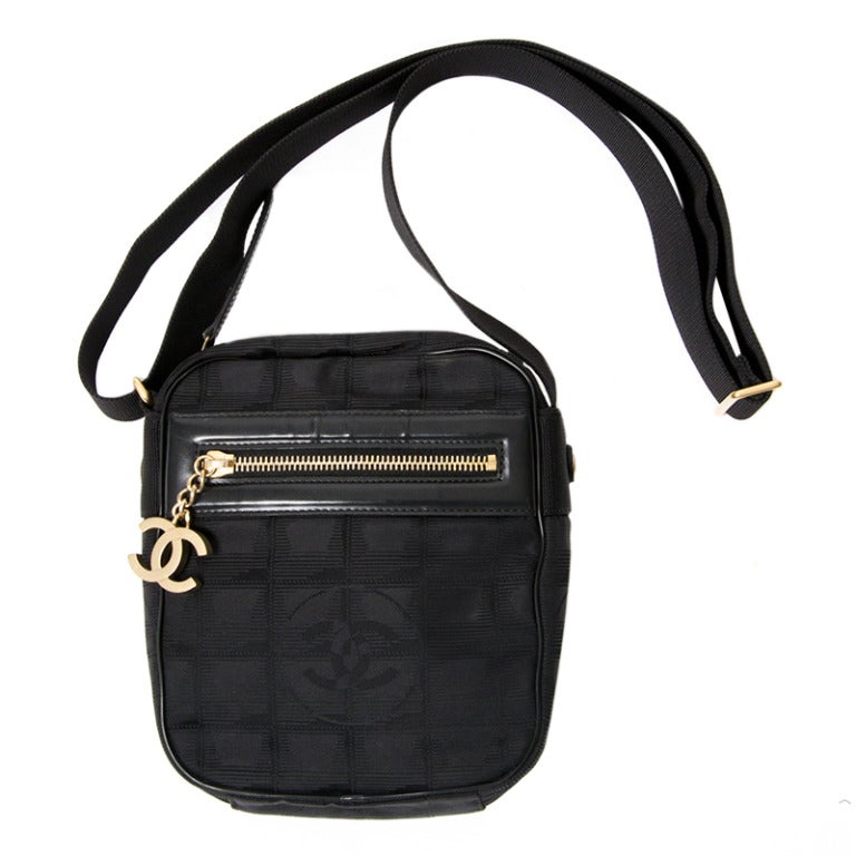 Chanel Nylon Cross Body Messenger Bag at 1stdibs
