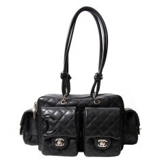 Chanel Cambon Quilted Lambskin Shoulder Bag
