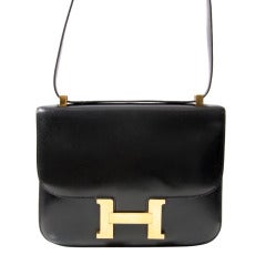 Hermes Black Constance Bag 23