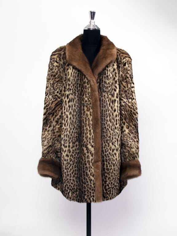 Authentic Leopard Fur Coat by Lamont-Nuytens