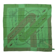 Hermes Silk Scarf Foulard Carre 90 "Clic Clac"