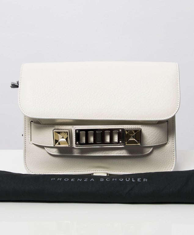 Proenza Schouler PS11 Mini Classic Old Matt White Shoulder Bag 4