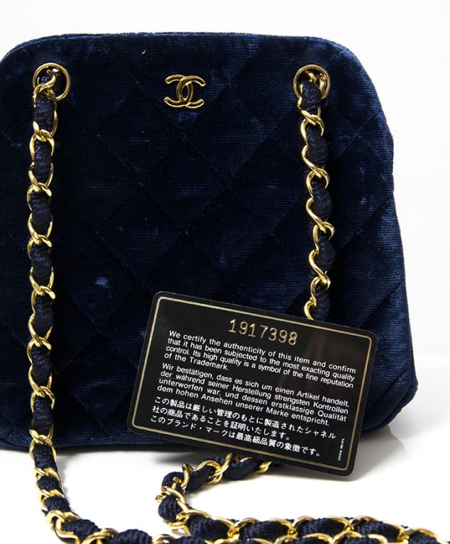 Chanel blue velour 80' evening bag. A rich, luxurious, and consummately stylish piece of quintessential 80s fashion masterfully captured by the veritable queen of couture, Chanel. The perfect fashion accoutrement for the searingly chic who have it