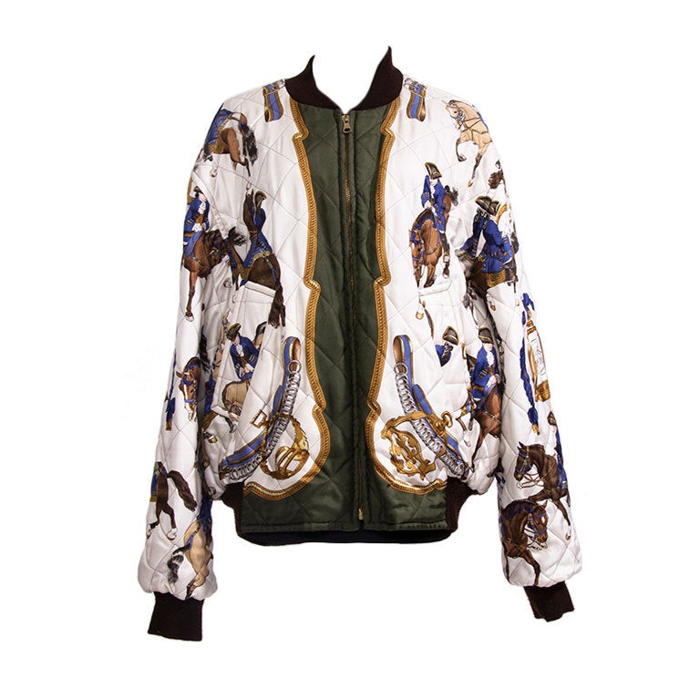 HERMES Unique Reversible bomber jacket