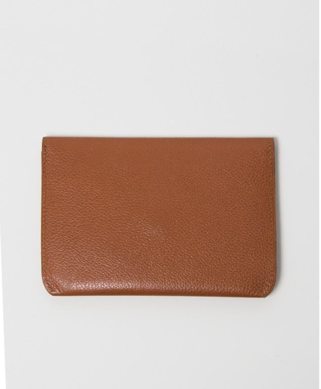 Women's Delvaux Cognac Wallet and Card Holder